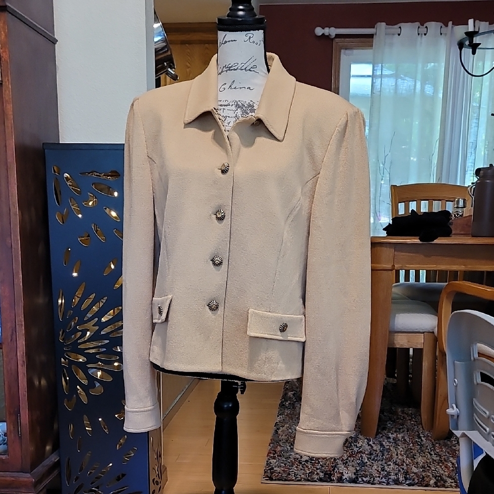 Women's Cream Jacket St John Vintage